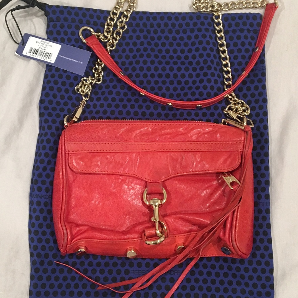 Rebecca Minkoff Mini MAC Crossbody in Lipstick Red